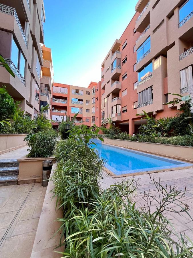 Bel Appartement A Marrakech En Residence Avec Piscine - Fibre & Netflix Marrakesh Esterno foto